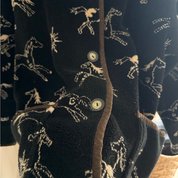 *MATCHING SET* Black Horse Pattern Jacket + Vest - Picture 3 of 9